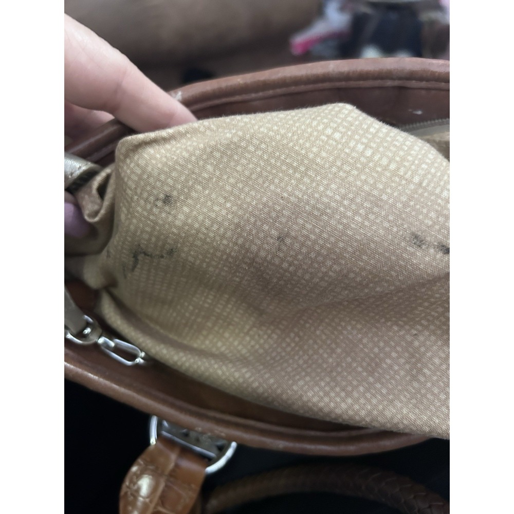 Brighton Woven Jute Rope Shoulder Tote Bag Leather Strap Tan Brown Boho Beach - Picture 13 of 14